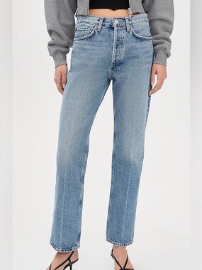 Agolde Lana High Rise Vintage Straight Jeans in Brink